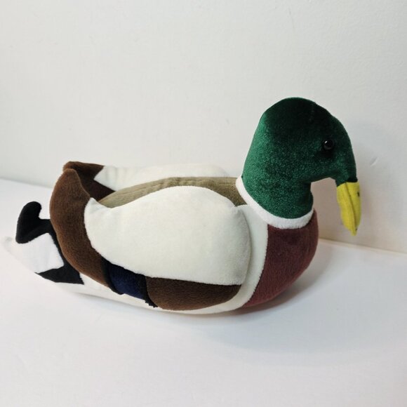 Vtg Smithsonian Institution Realistic MALLARD DUCK Plush Stuffed Toy - Picture 4 of 6